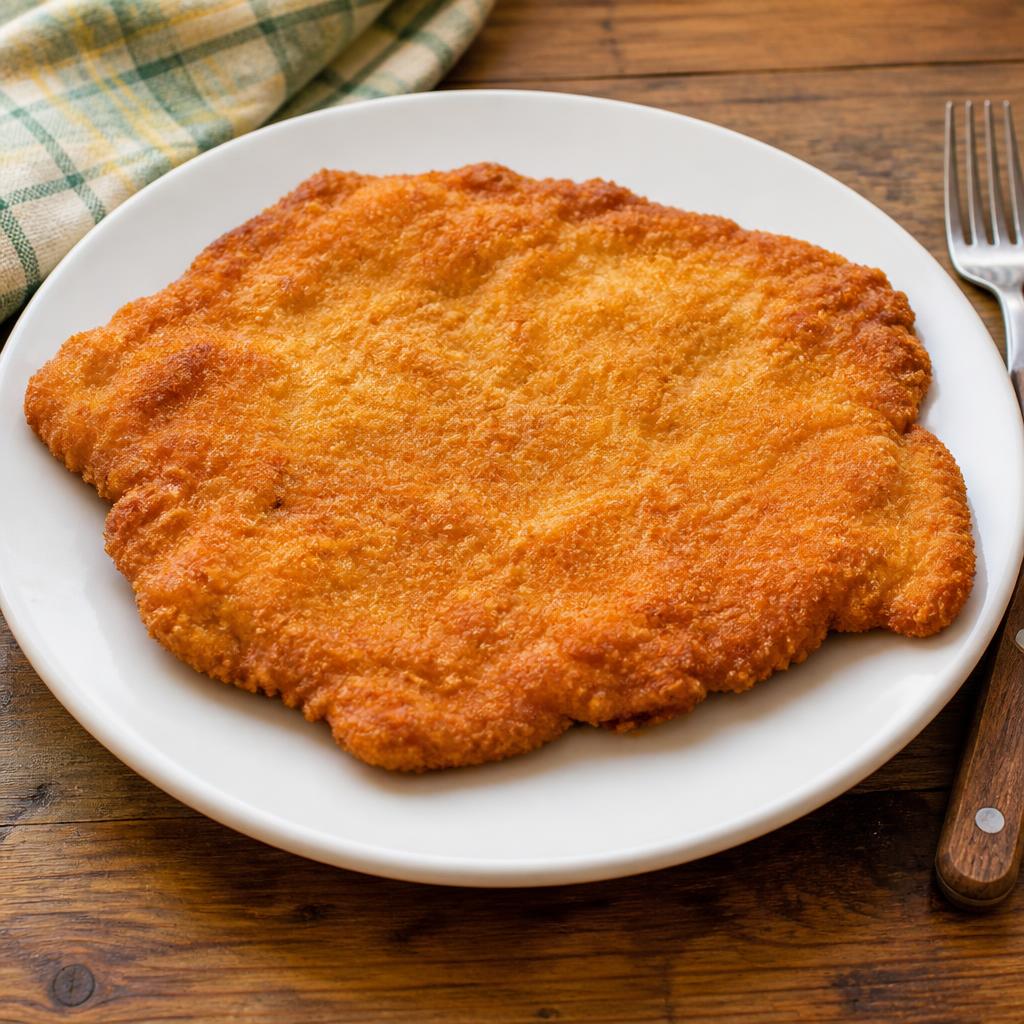 Escalope de cerdo empanado