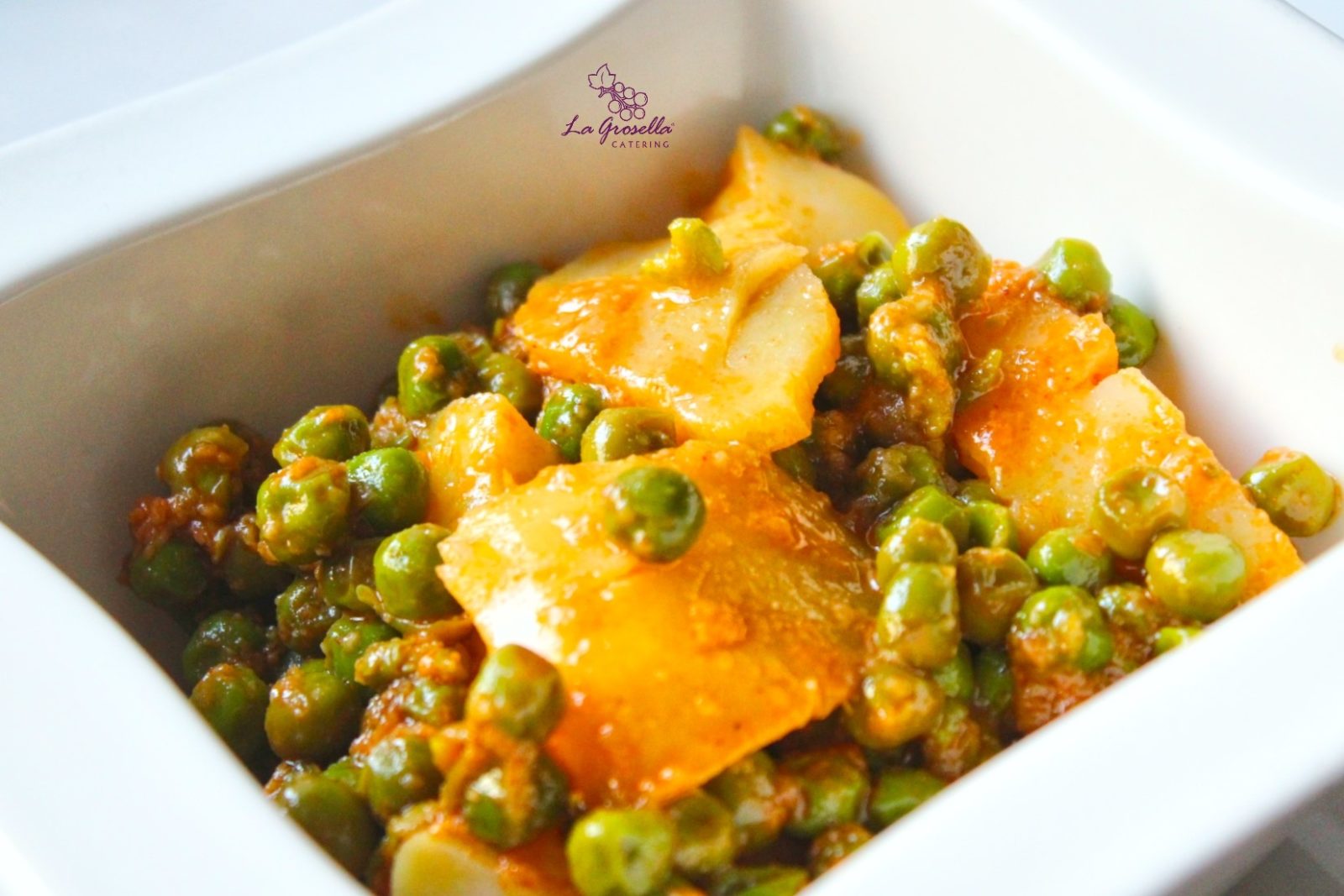 Guisantes veganos a la gallega