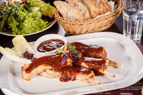 Costillas picantes a la cerveza