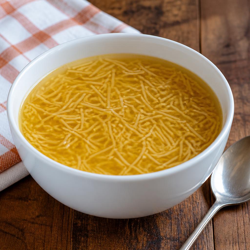 Sopa de cocido con fideos
