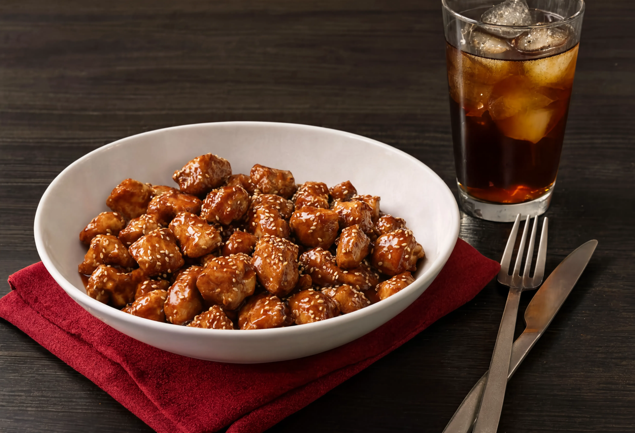 Ragú de pollo con soja y sésamo