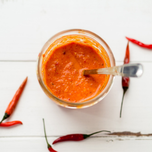 Salsa casera picante adzhica