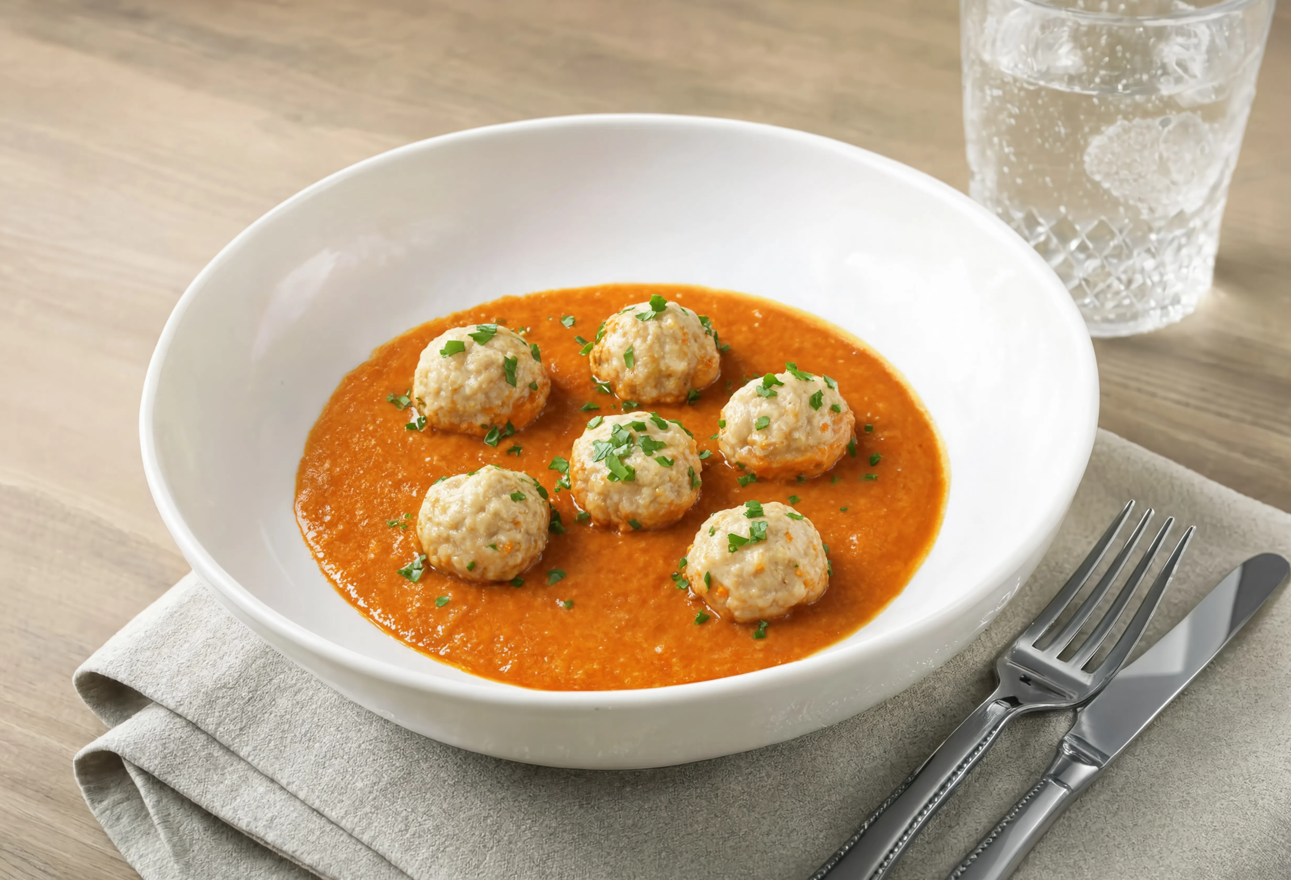 Albóndigas de merluza con salsa marinera