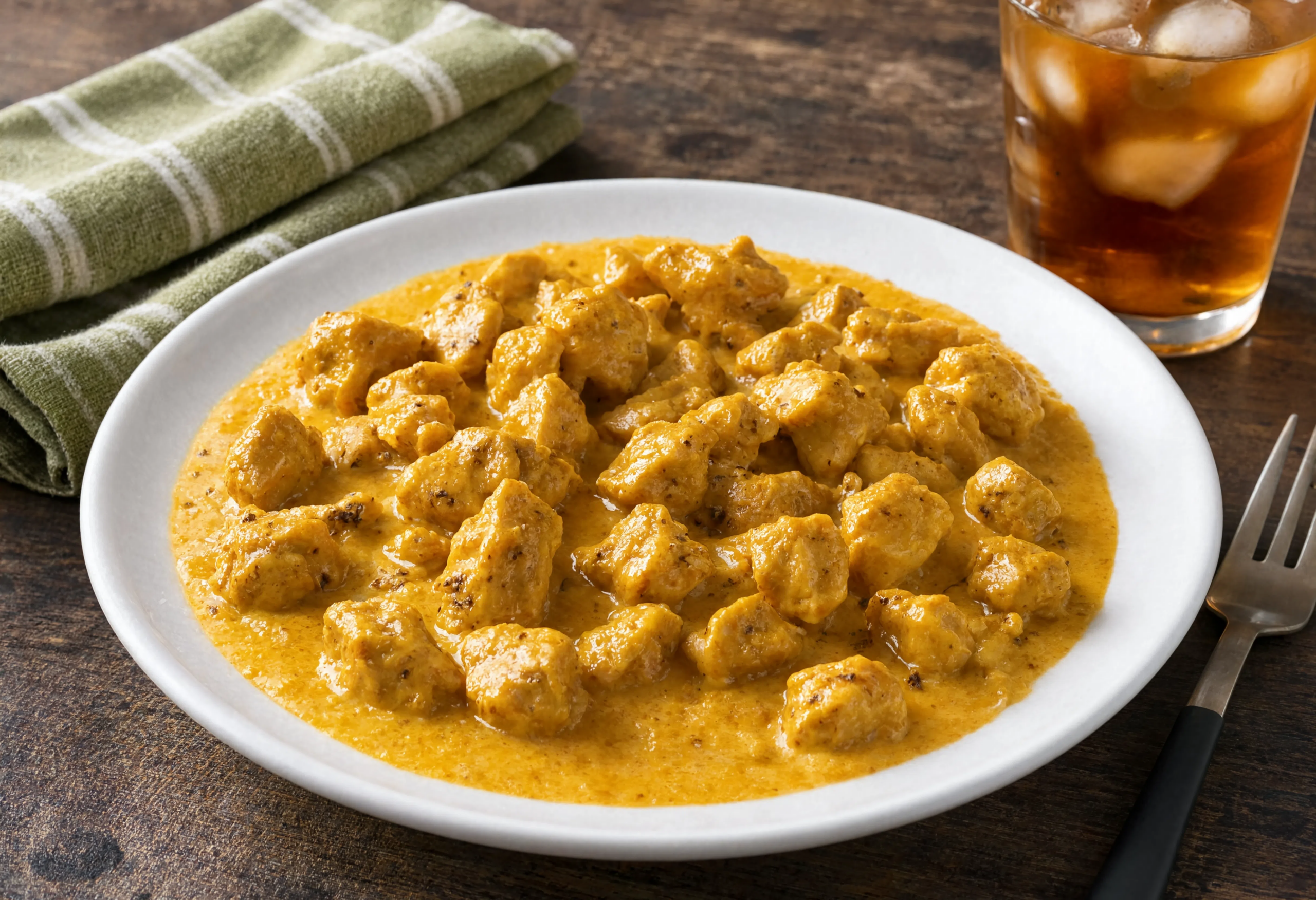 Ragú de pollo con cúrcuma y cerveza