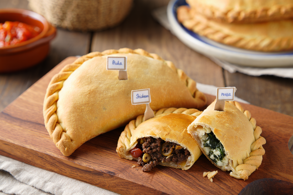 Empanada chilena de espinacas