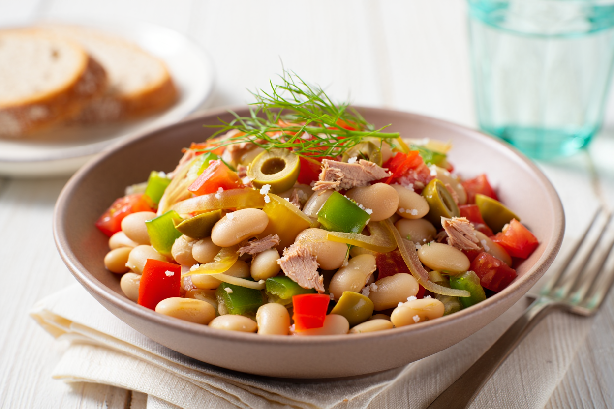 Ensalada de alubias estilo campera