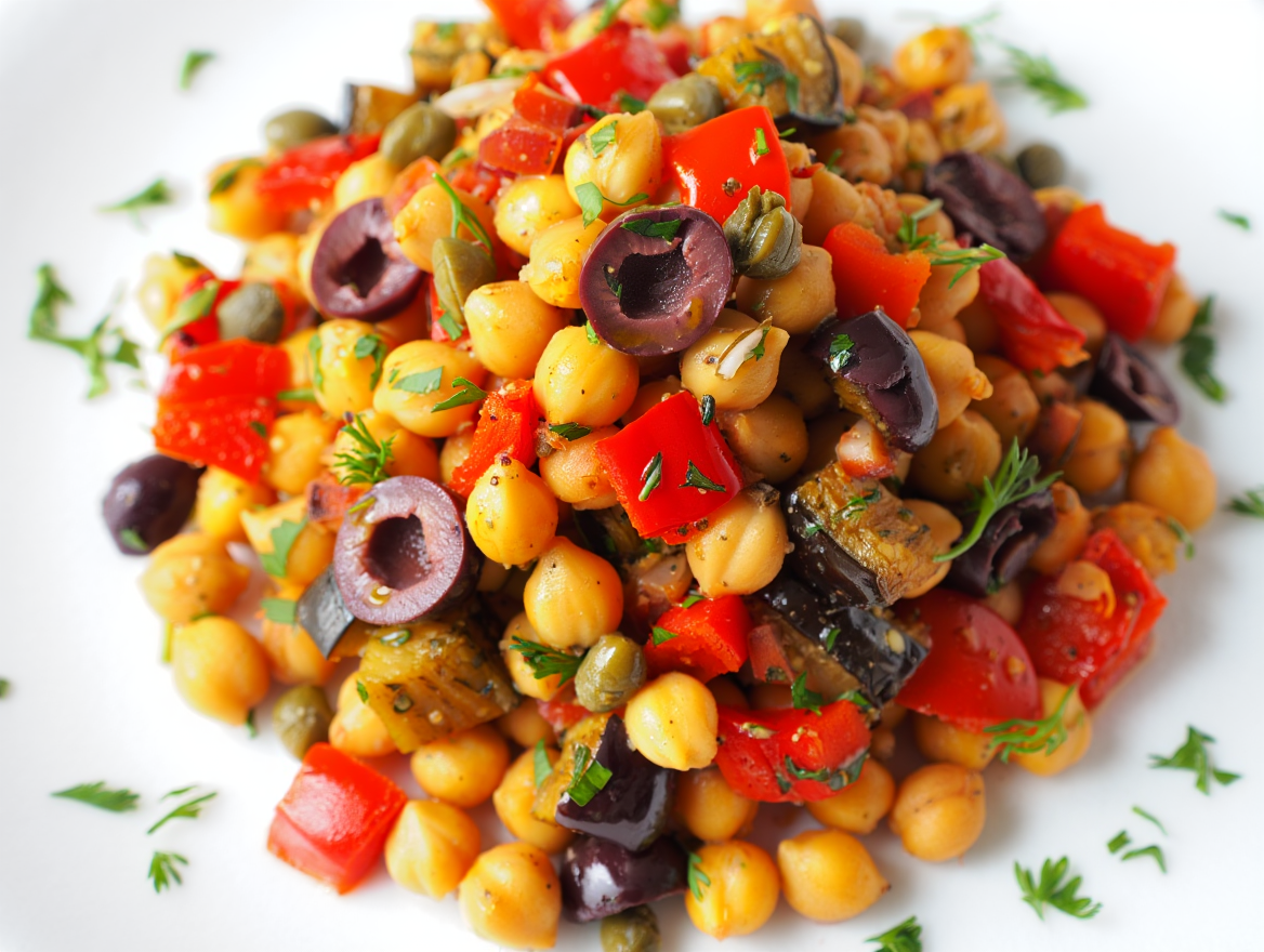 Ensalada de garbanzos mediterránea
