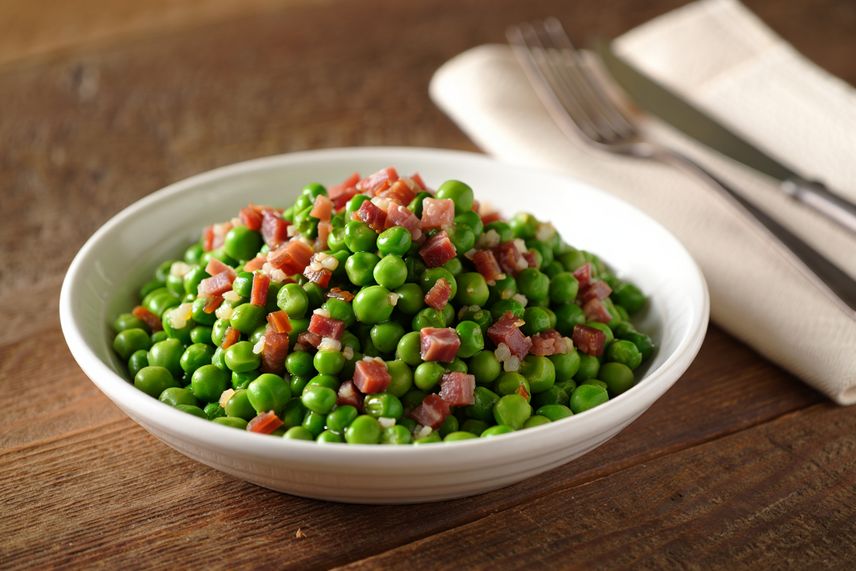 Guisantes con jamón