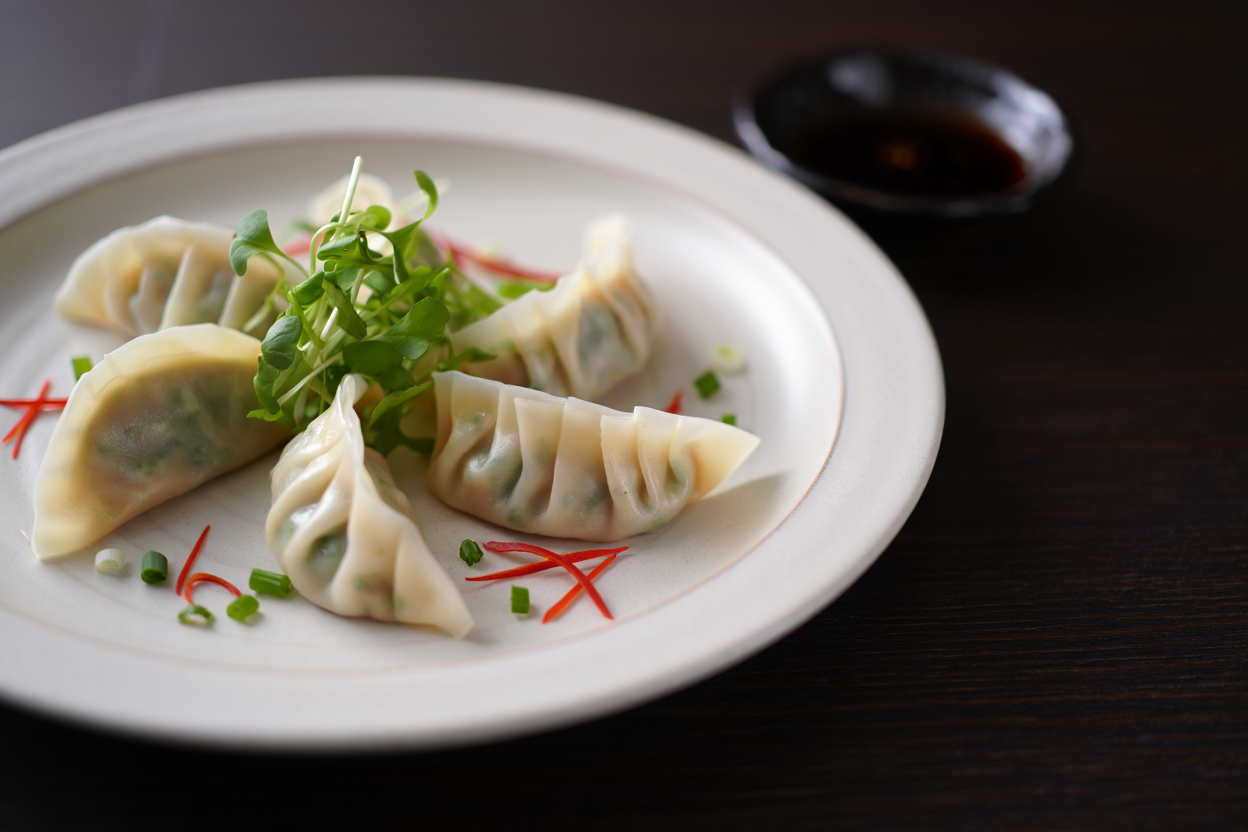 Gyozas de langostinos