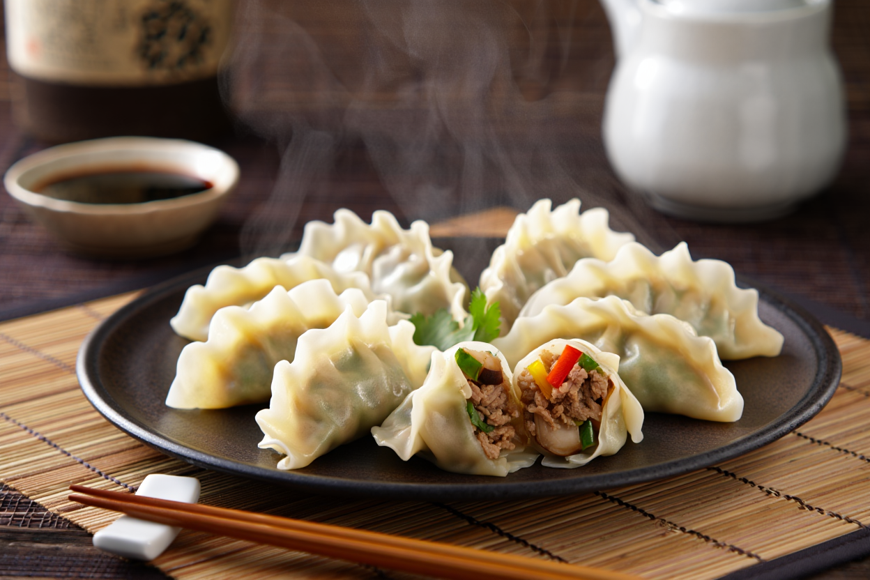 Gyozas de ternera bulgogi y verduras