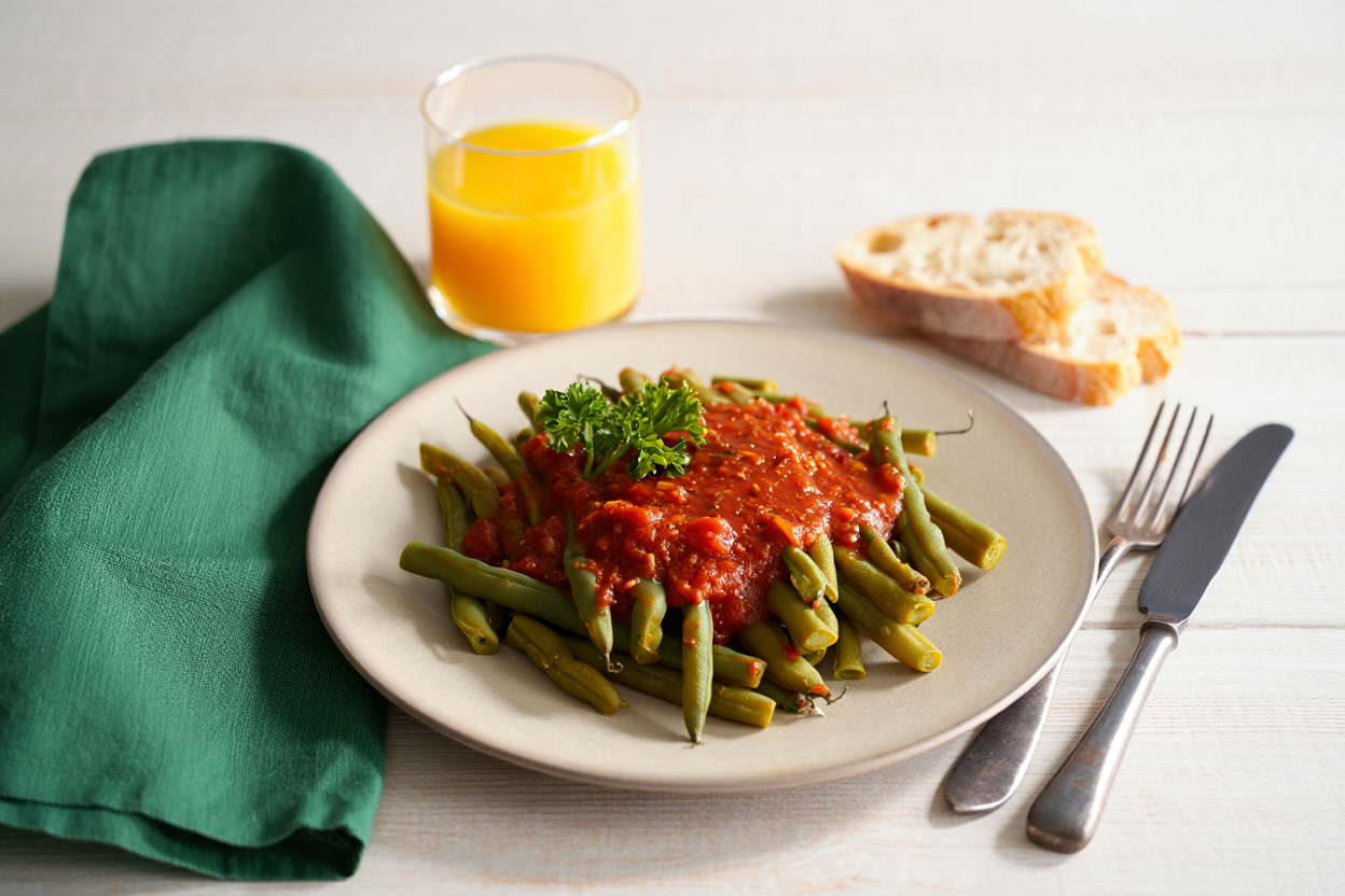 Judías verdes veganas a la provenzal