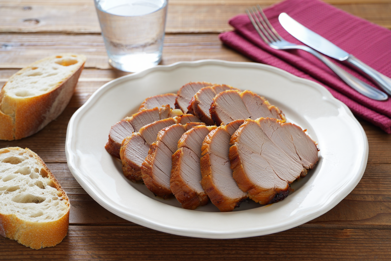 Lomo asado sin salsa