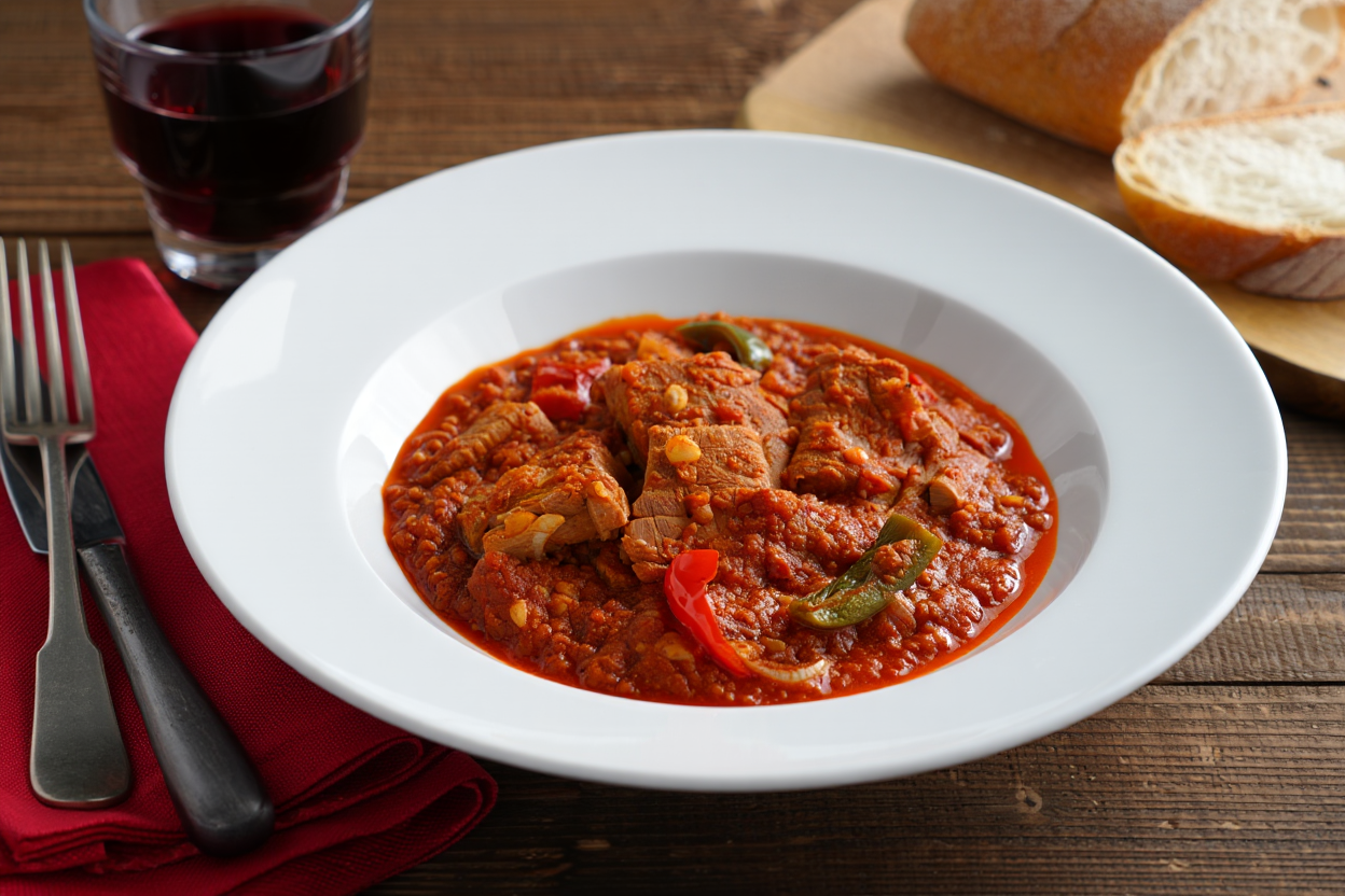 Magro de cerdo a la riojana