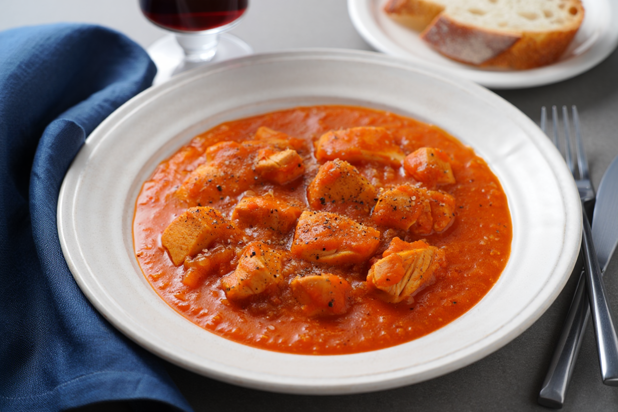 Ragú de pollo a la naranja