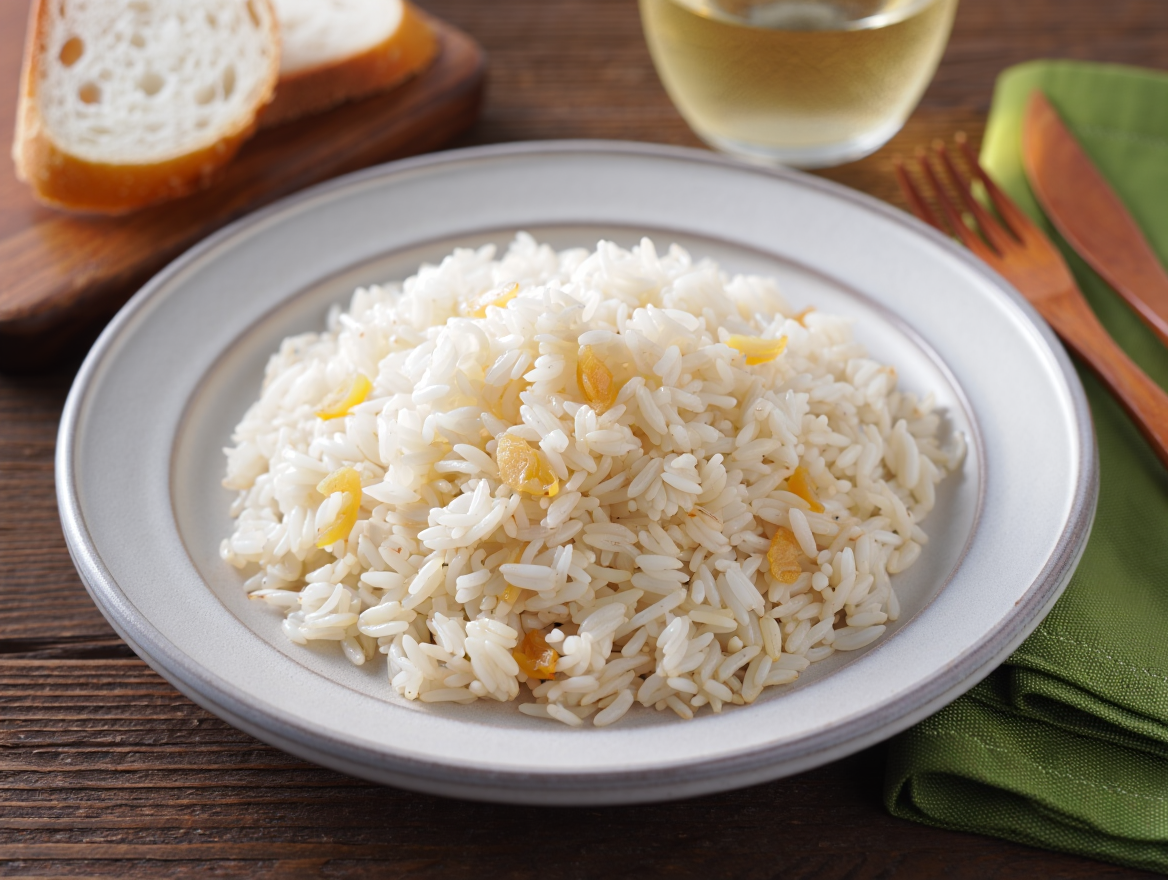 Arroz perfumado con ajo