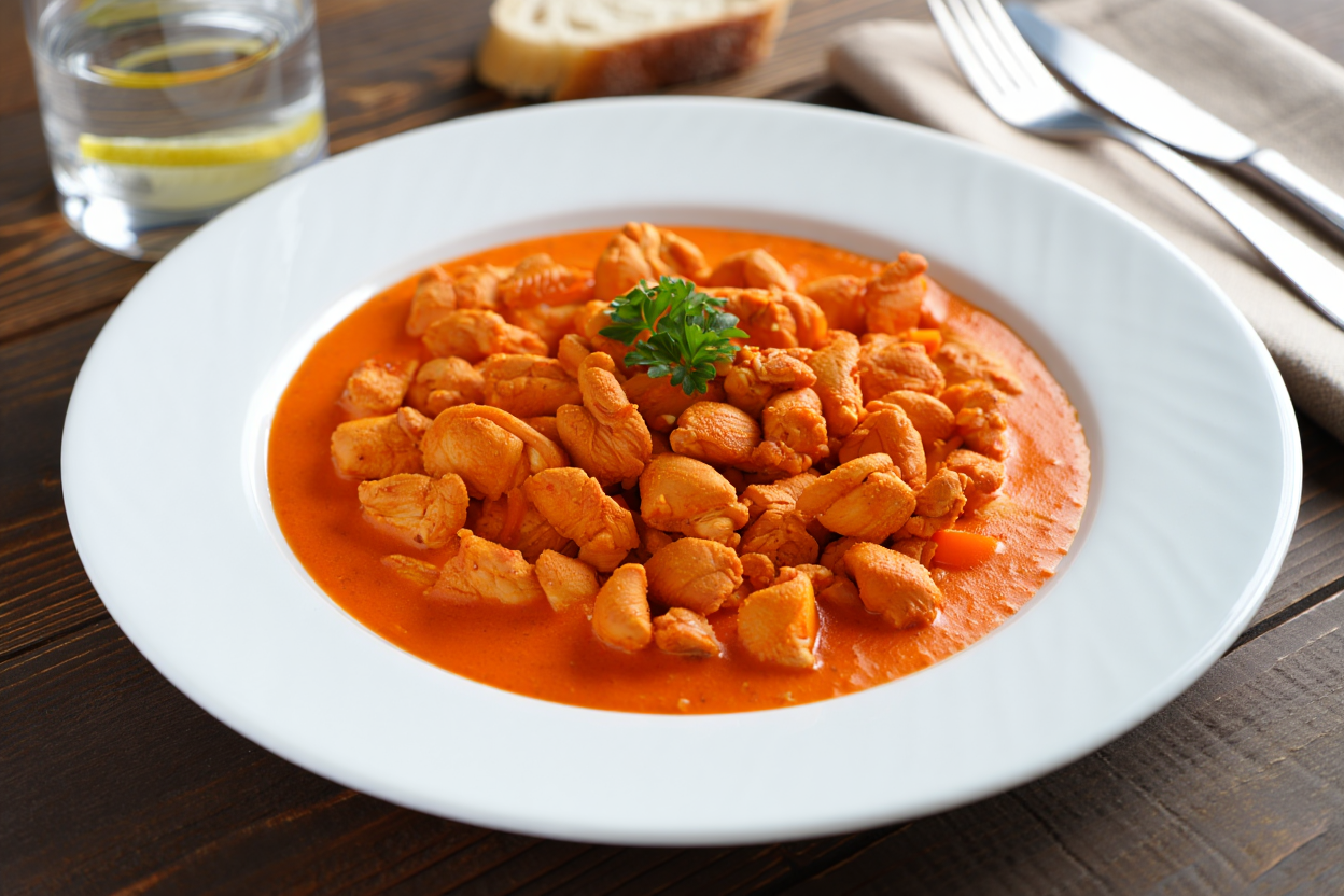 Ragú de pollo paprika