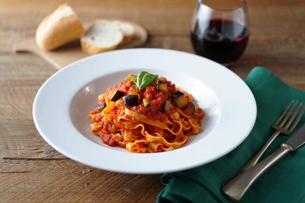 Tallarines veganos a la norma