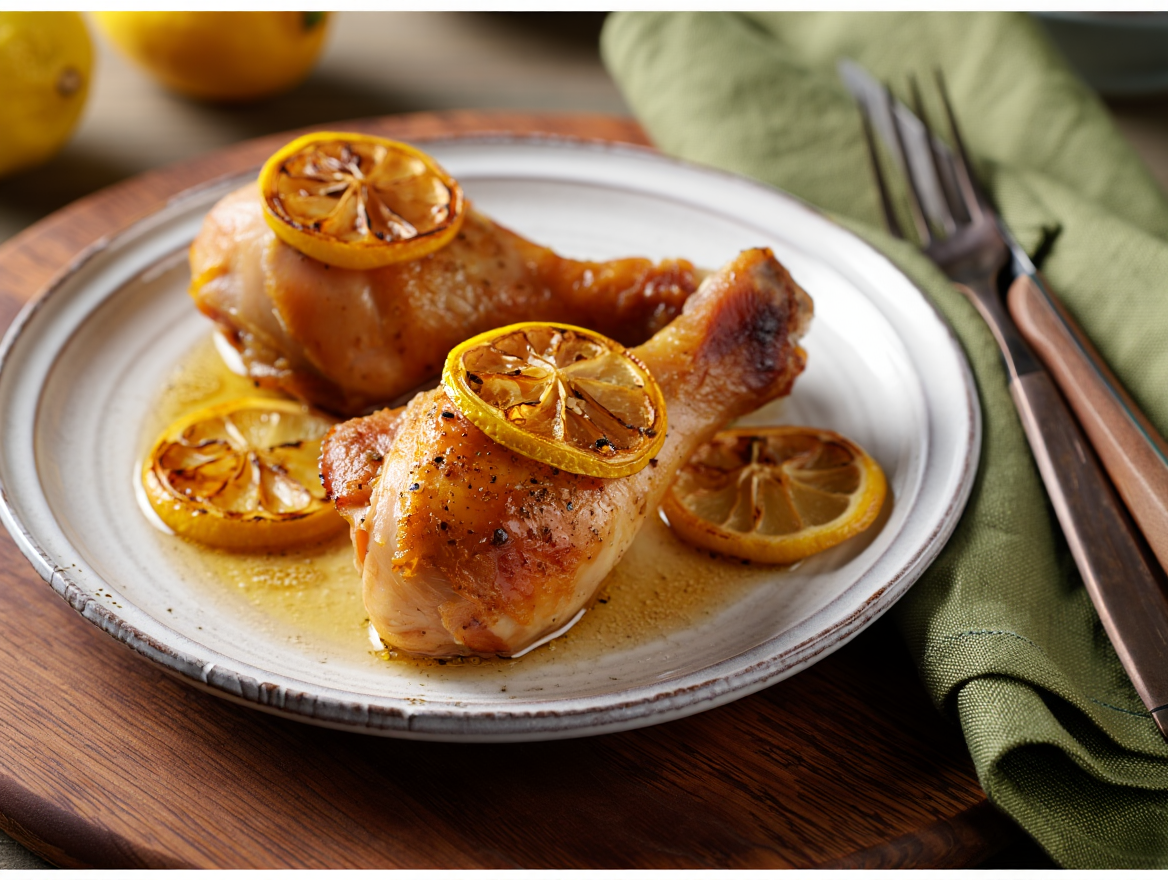 Jamoncitos asados al limón