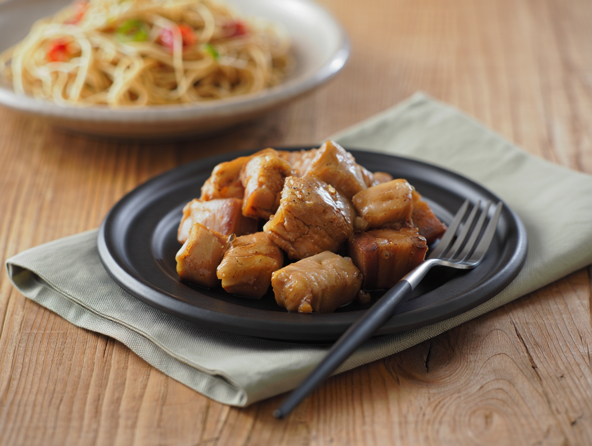 Cerdo frito con salsa agridulce