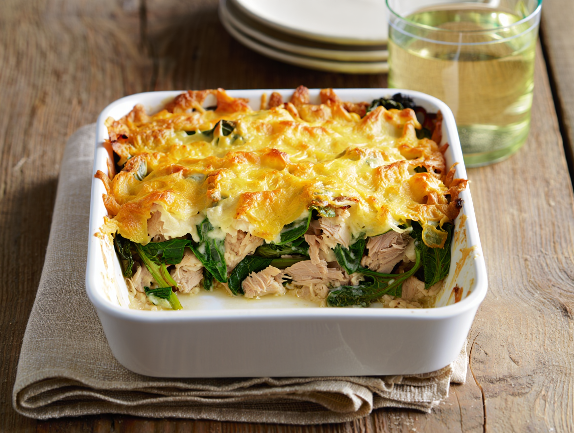 Gratén de acelgas con atún