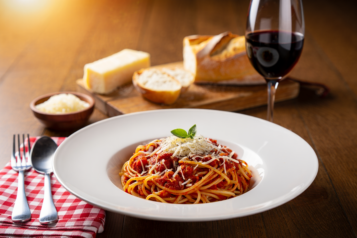 Tallarines all´amatriciana