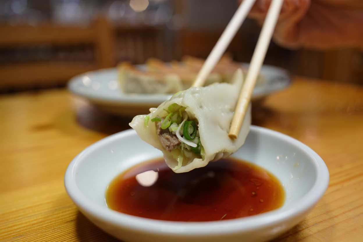 Gyozas de pato y verduras