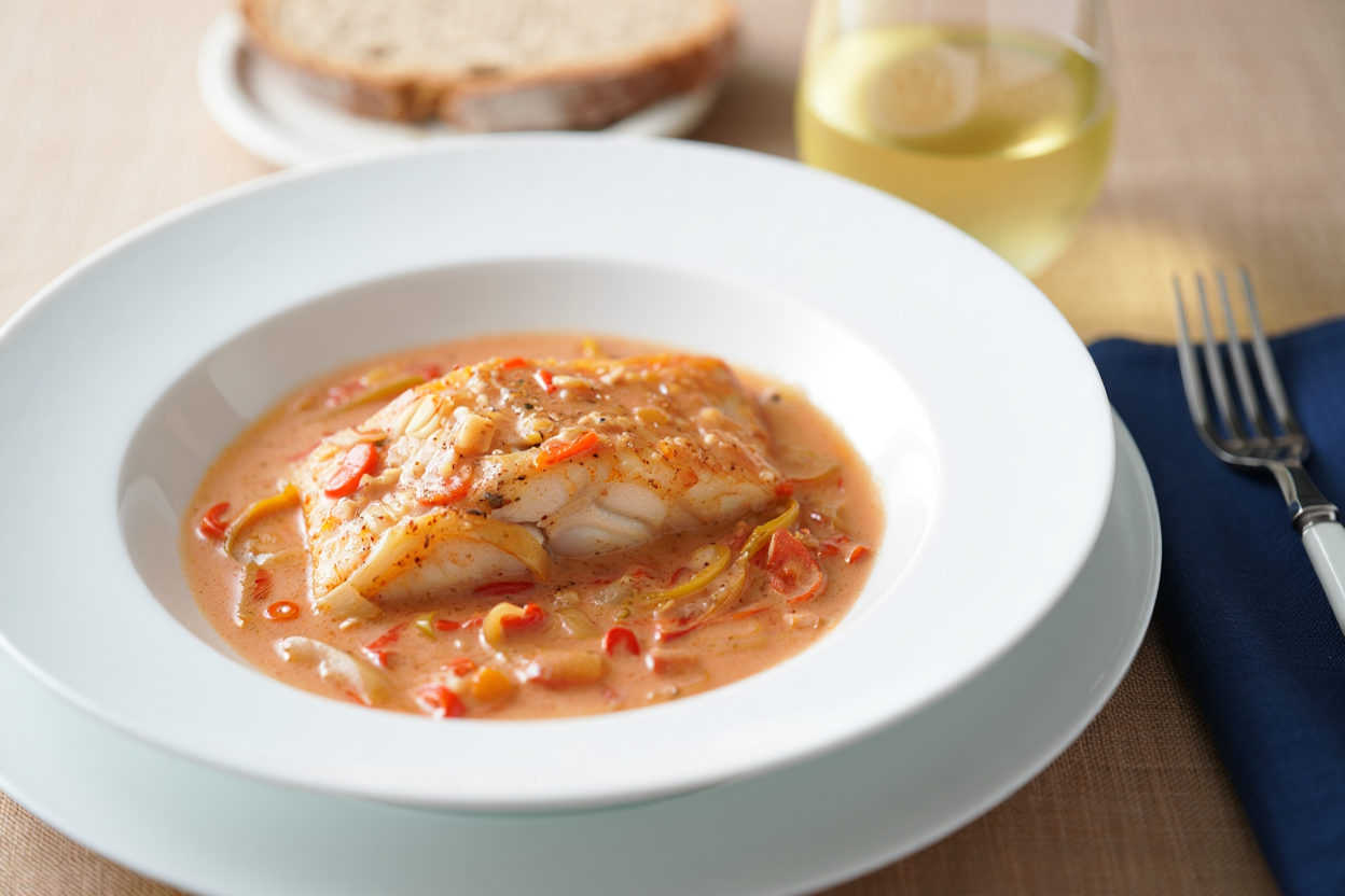 Corvina con salsa margarita