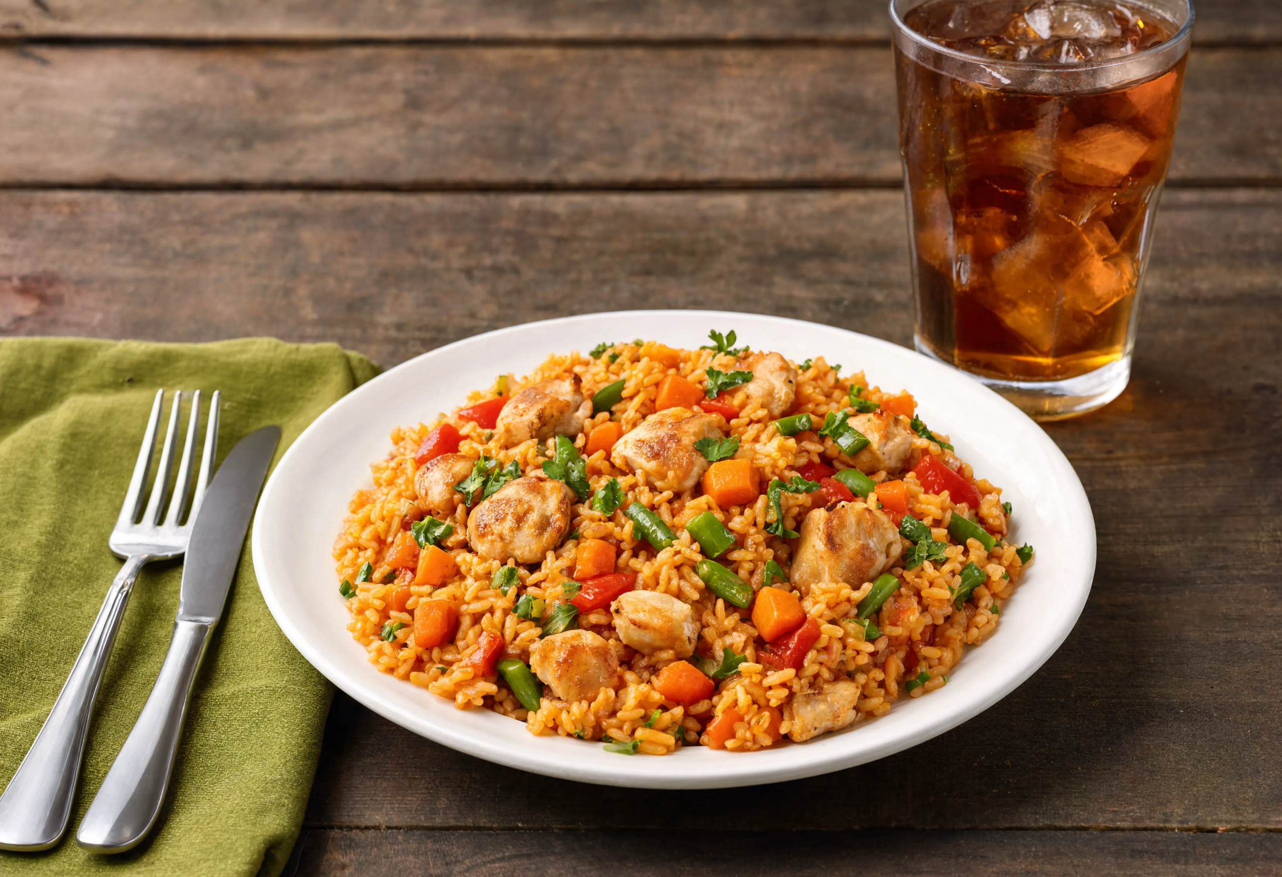 Arroz campestre con cerdo